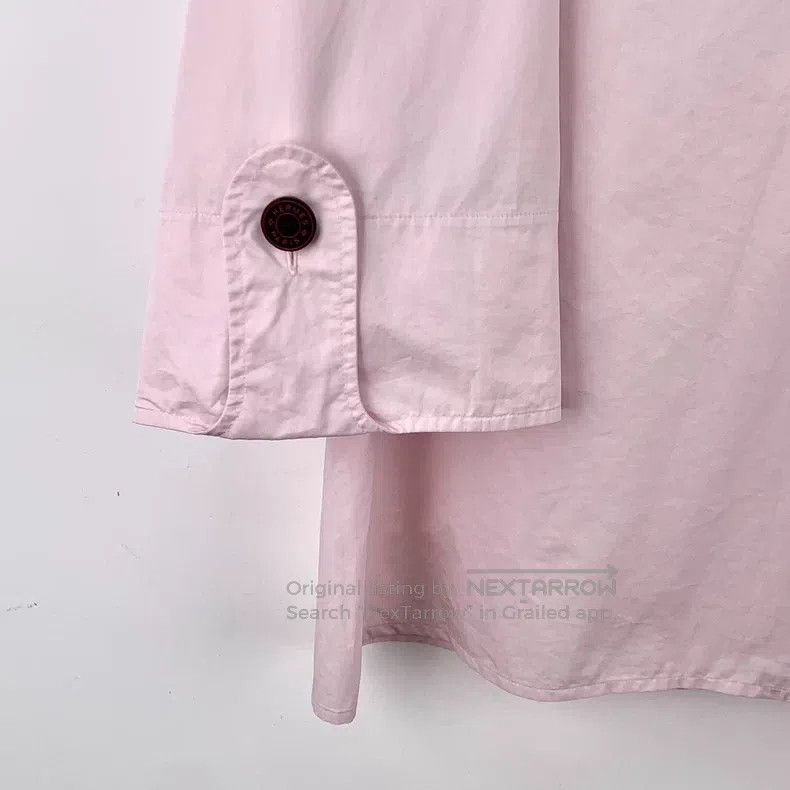 Hermes Hermes Light pink cotton V-neck long-sleeve tunic top Size XS / US 0-2 / IT 36-38 - 4 Thumbnail