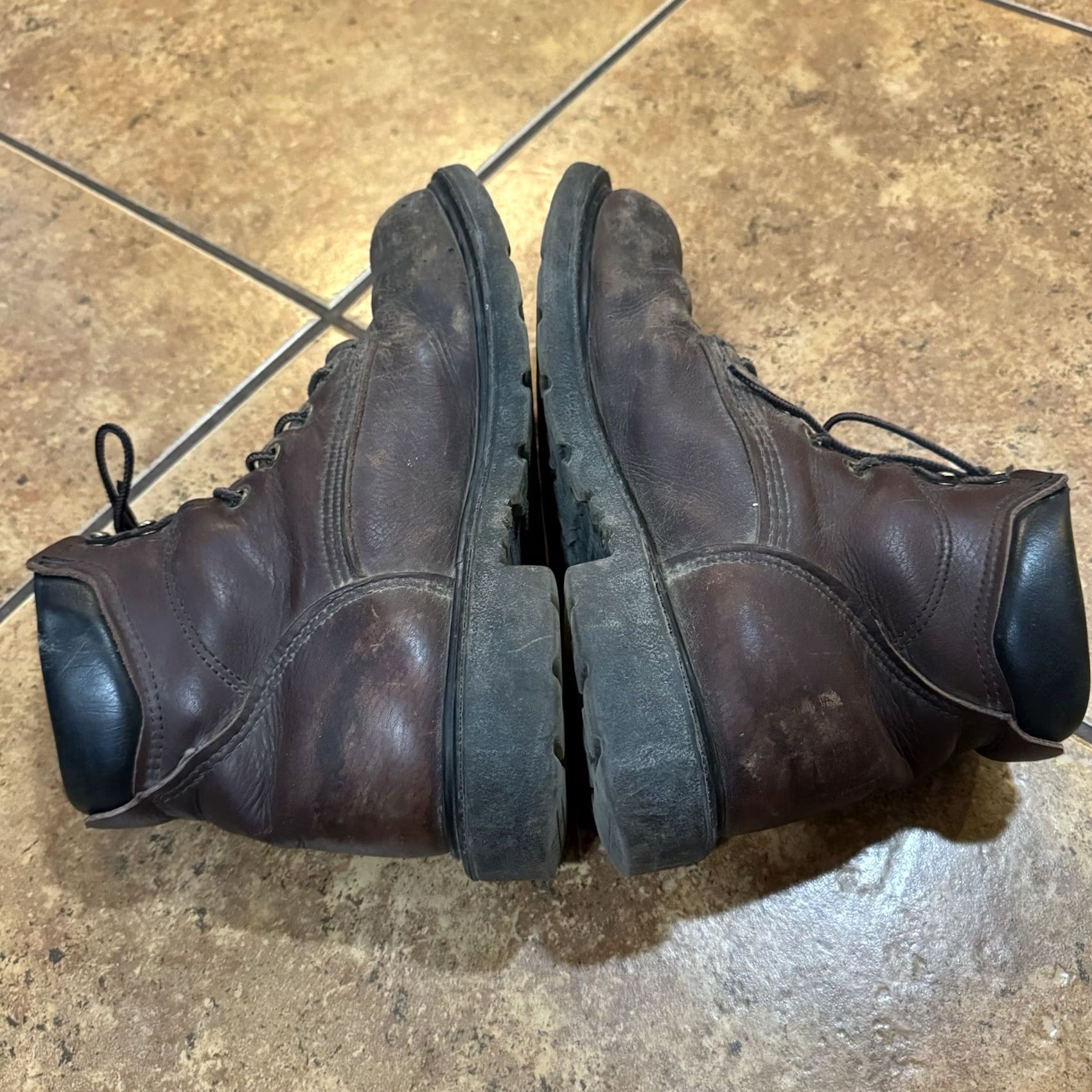 Red Wing Red Wing Boots Leather 606 Supersole 2.0 Soft Toe Waterproof Work Boots Size 8.5 Mens Brown Leather Size US 9 / EU 42 - 4 Thumbnail