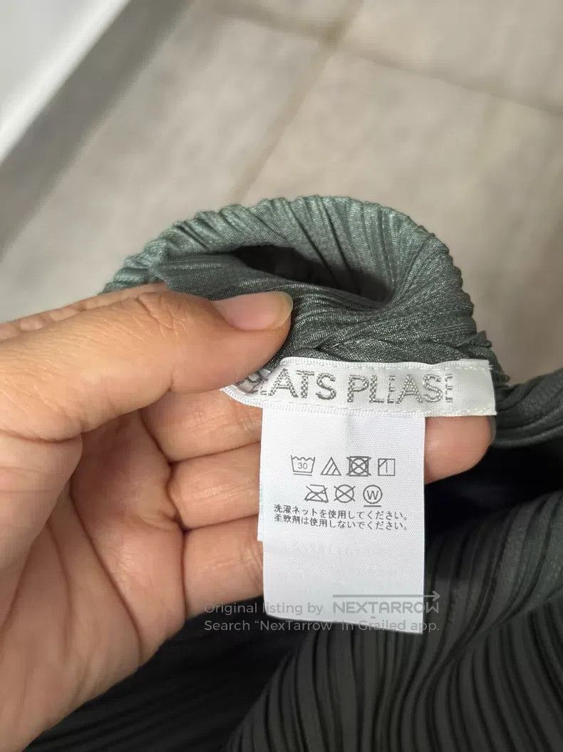 Issey Miyake Issey Miyake Moss Green Ruched Long Vest Size L / US 10 / IT 46 - 4 Thumbnail