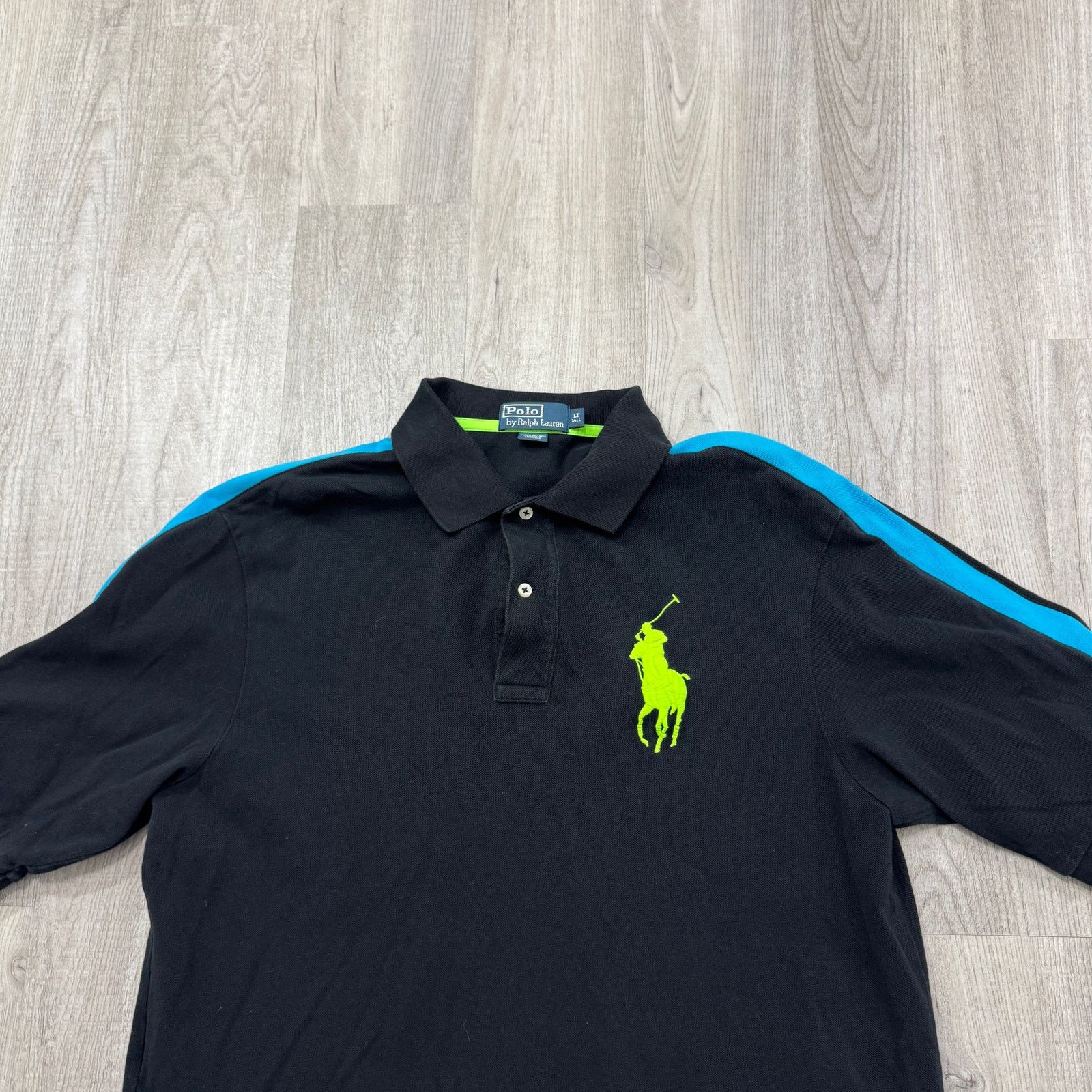 Polo Ralph Lauren Polo Ralph Lauren Shirt Men's Large Tall Black Green Pony Size US L / EU 52-54 / 3 - 2 Thumbnail