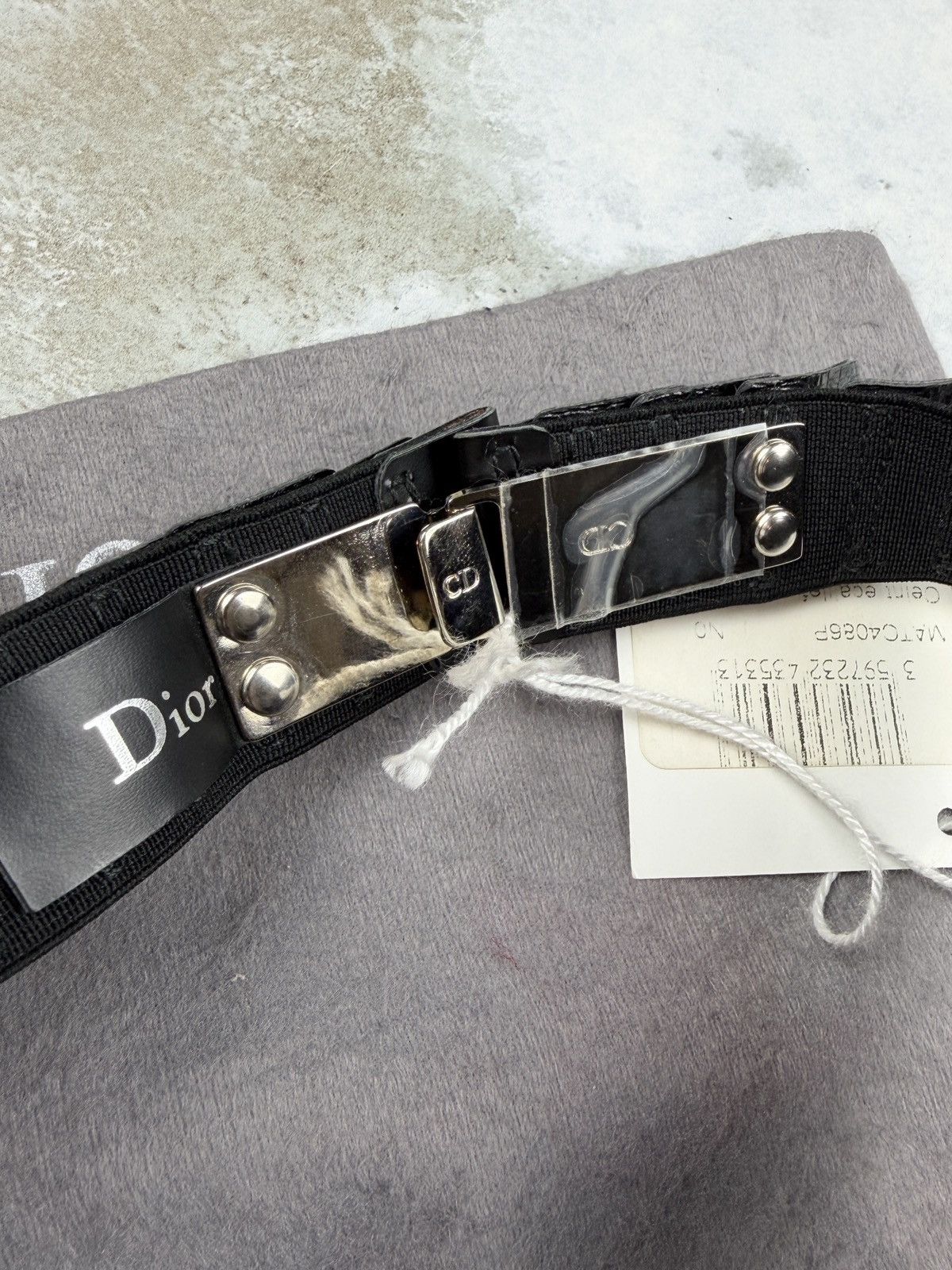 Dior × Hedi Slimane SS03 Dior Homme Follow Me Runway Leather Scale Belt Hedi Size ONE SIZE - 9 Thumbnail