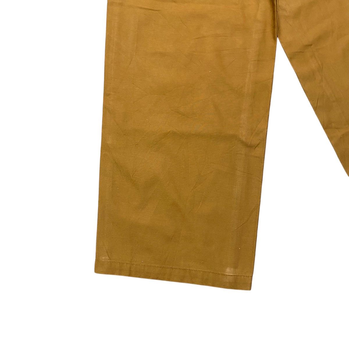 Japanese Brand COEN Mustard Sateen Fatigue Baggy Pants Size US 29 - 13 Thumbnail