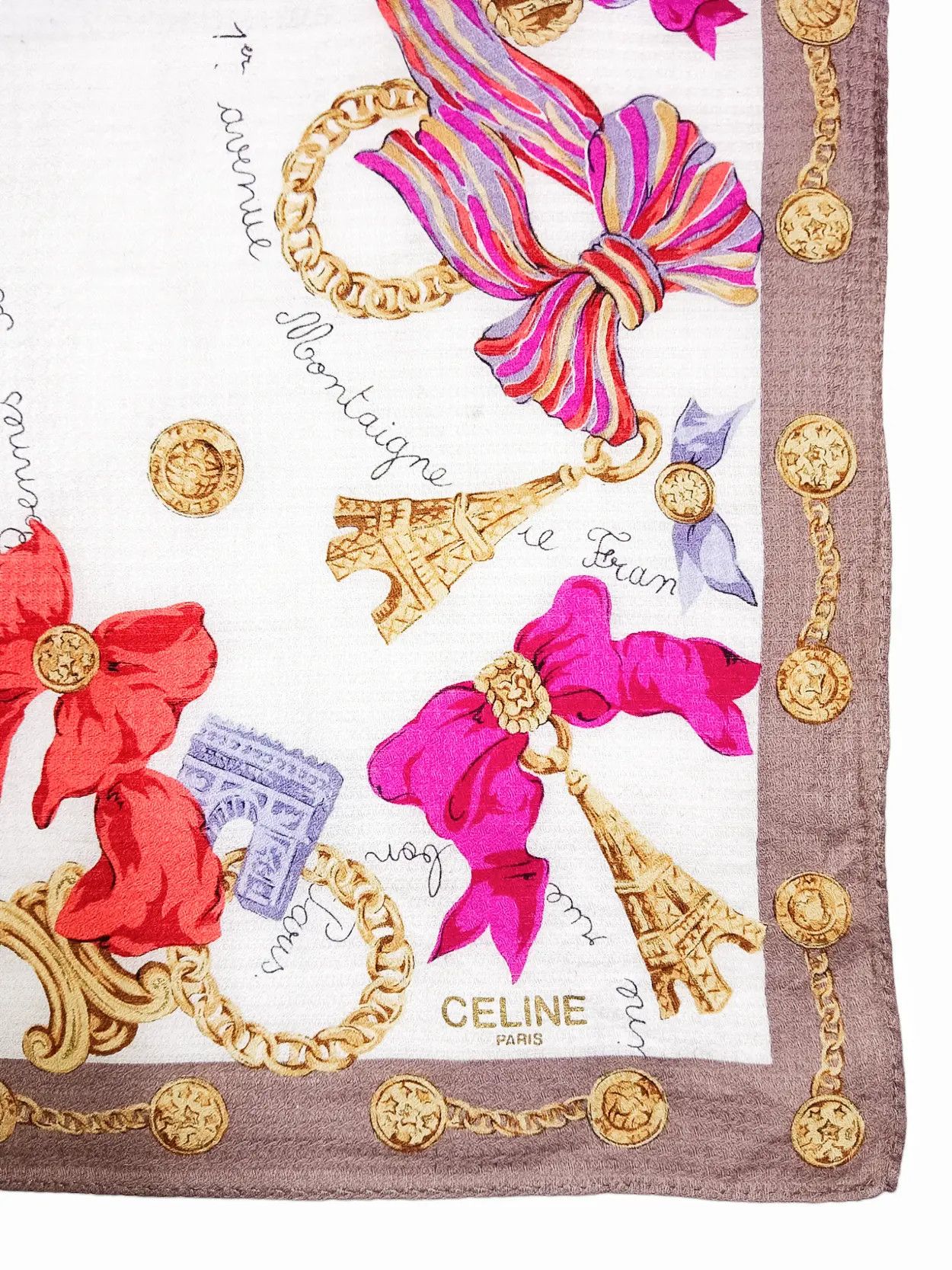 Celine Celine Paris Silk Scarf/ Bandana Size ONE SIZE - 4 Thumbnail