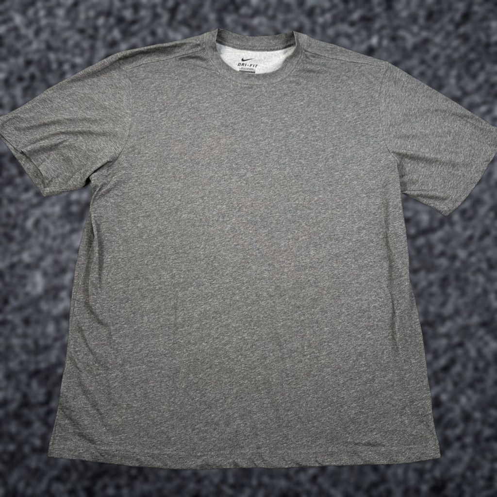 Nike Nike Dri-FIT Shirt Mens 2XL Gray Tee Athletic Training Running Workout T-Shirt Mens Size US XXL / EU 58 / 5 - 1 Thumbnail