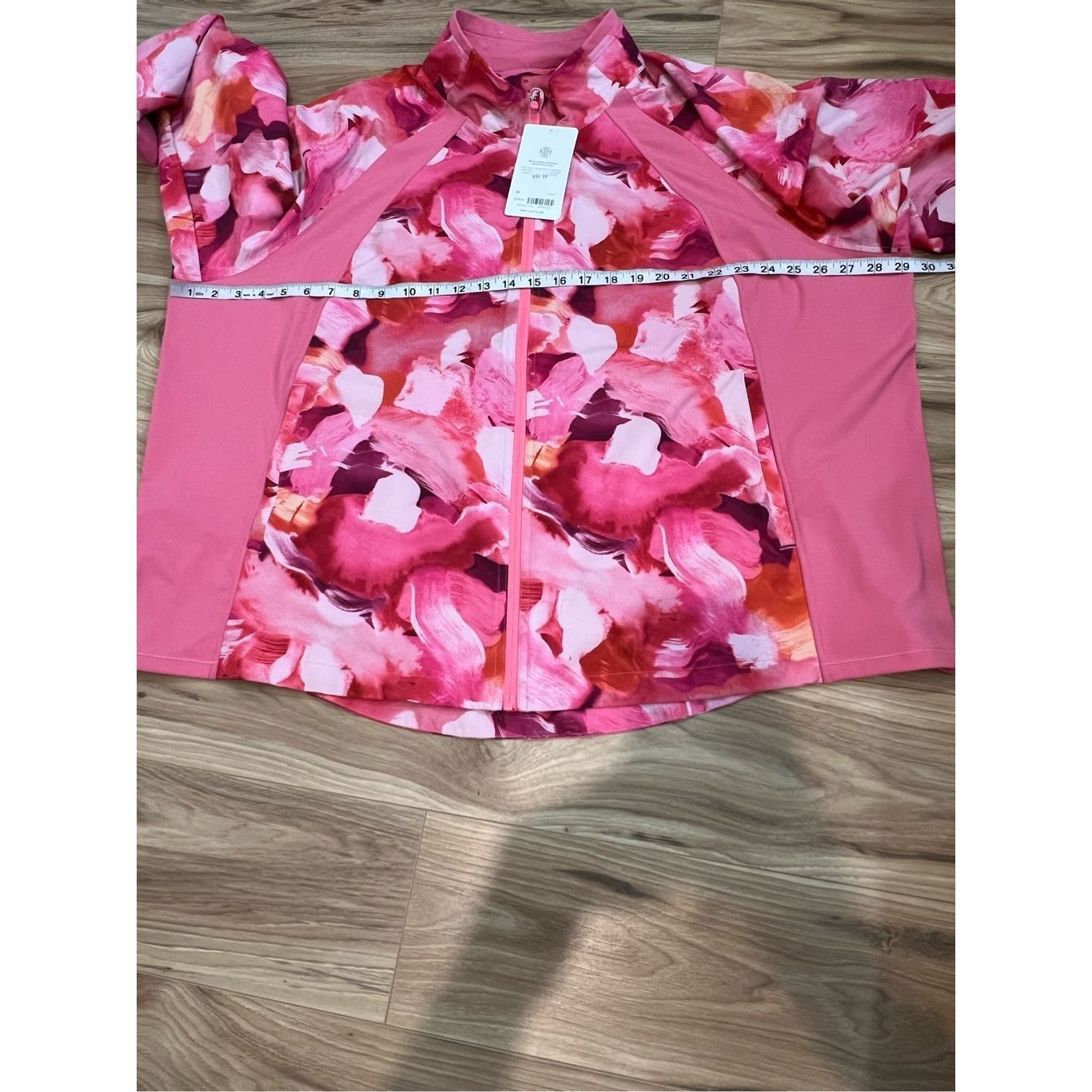 Athleta ATHLETA NWT Run With It Printed Jacket Painted Energy Coral Pink Zip plus sz 3X Size 3XL / US 20-22 - 7 Thumbnail