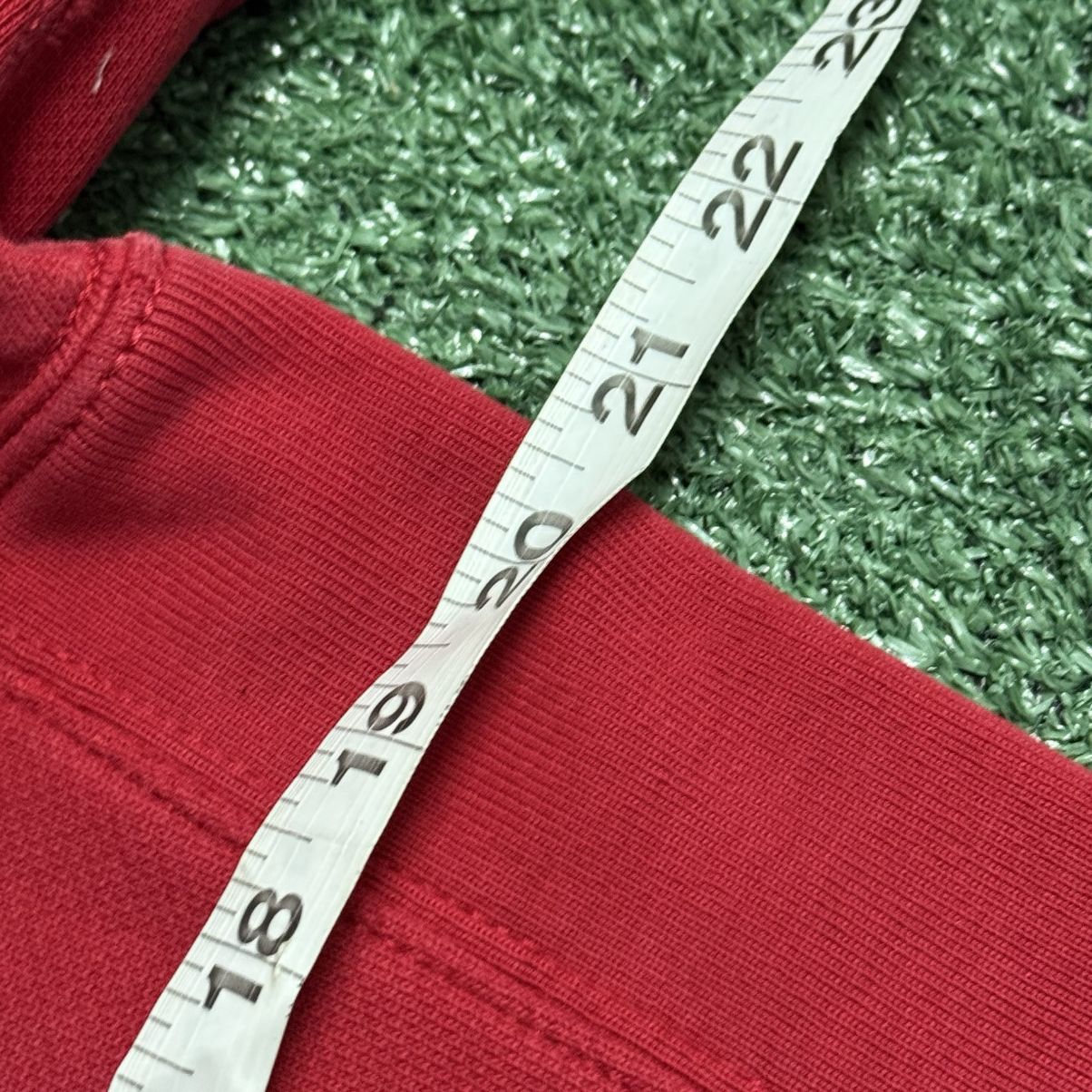 Polo Ralph Lauren Vintage Y2K Polo Ralph Lauren Waffle Knit Hoodie All Red Size US S / EU 44-46 / 1 - 4 Thumbnail