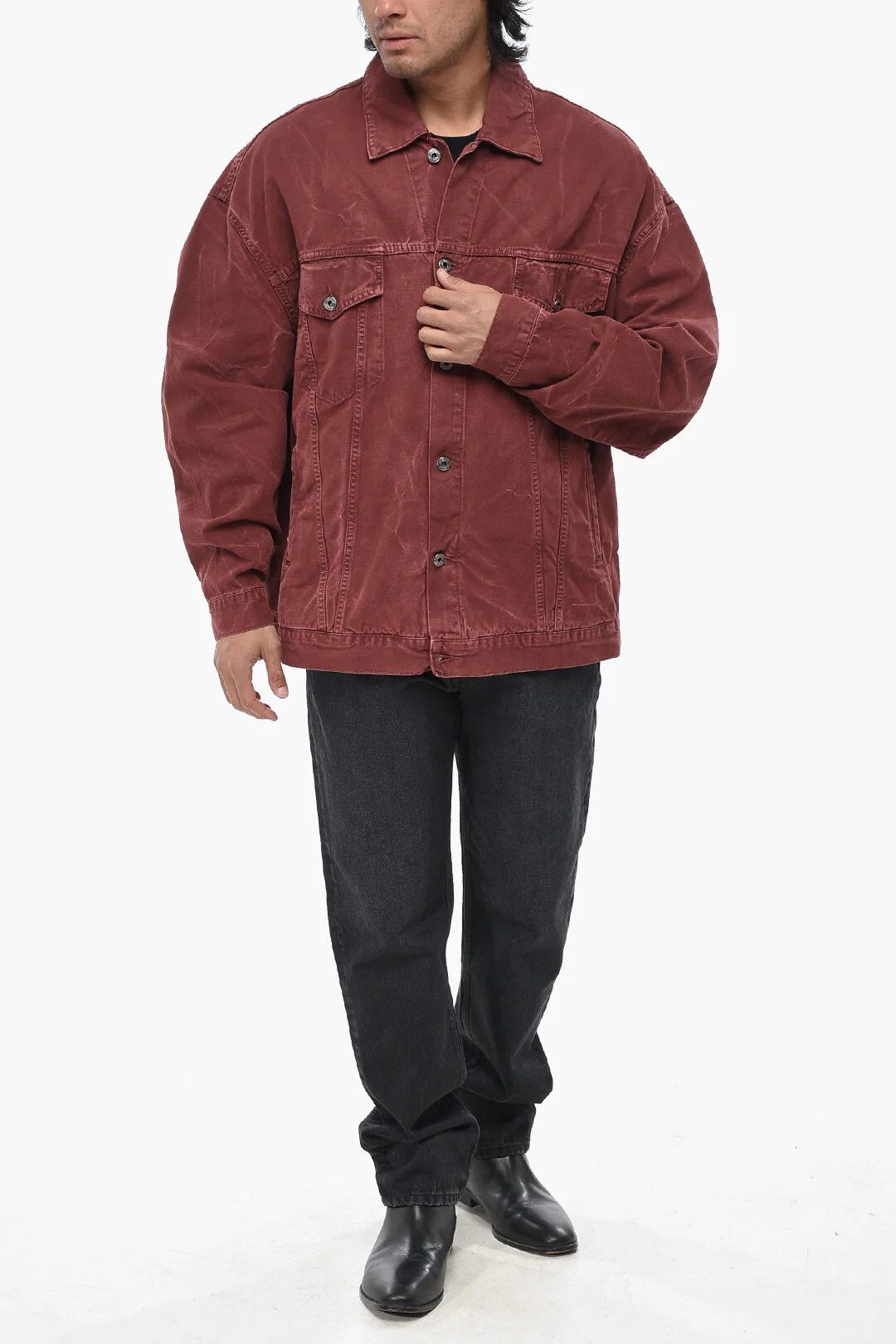 Off-White og1mm0426 Denim Jacket in Red Size US M / EU 48-50 / 2 - 4 Thumbnail