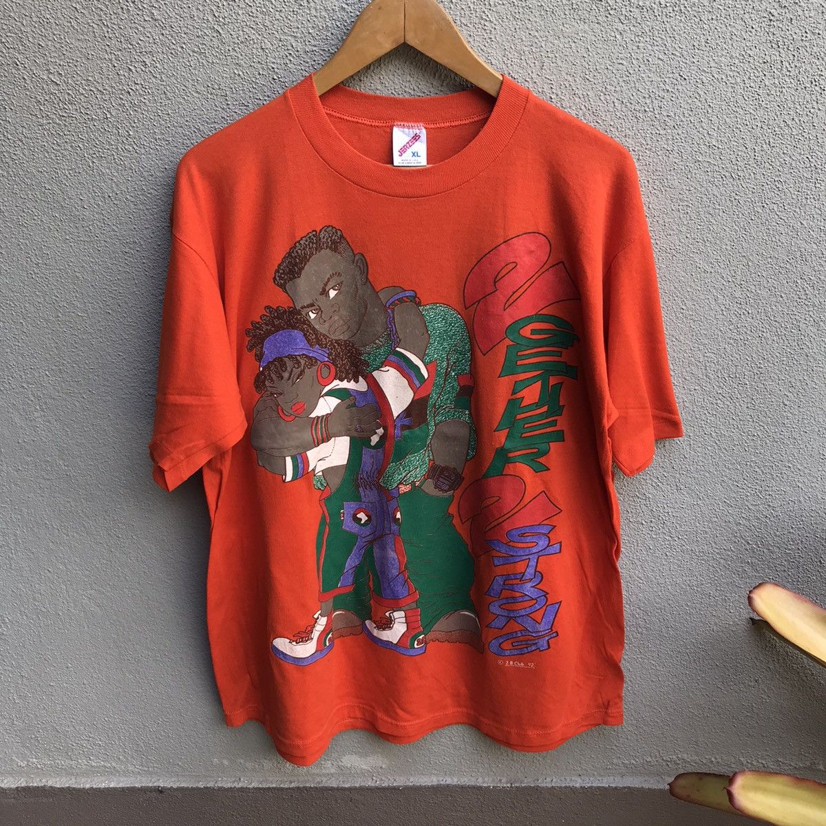 Rap Tees Vintage 90s Together too strong black tee rap hiphop Size US L / EU 52-54 / 3 - 1 Thumbnail