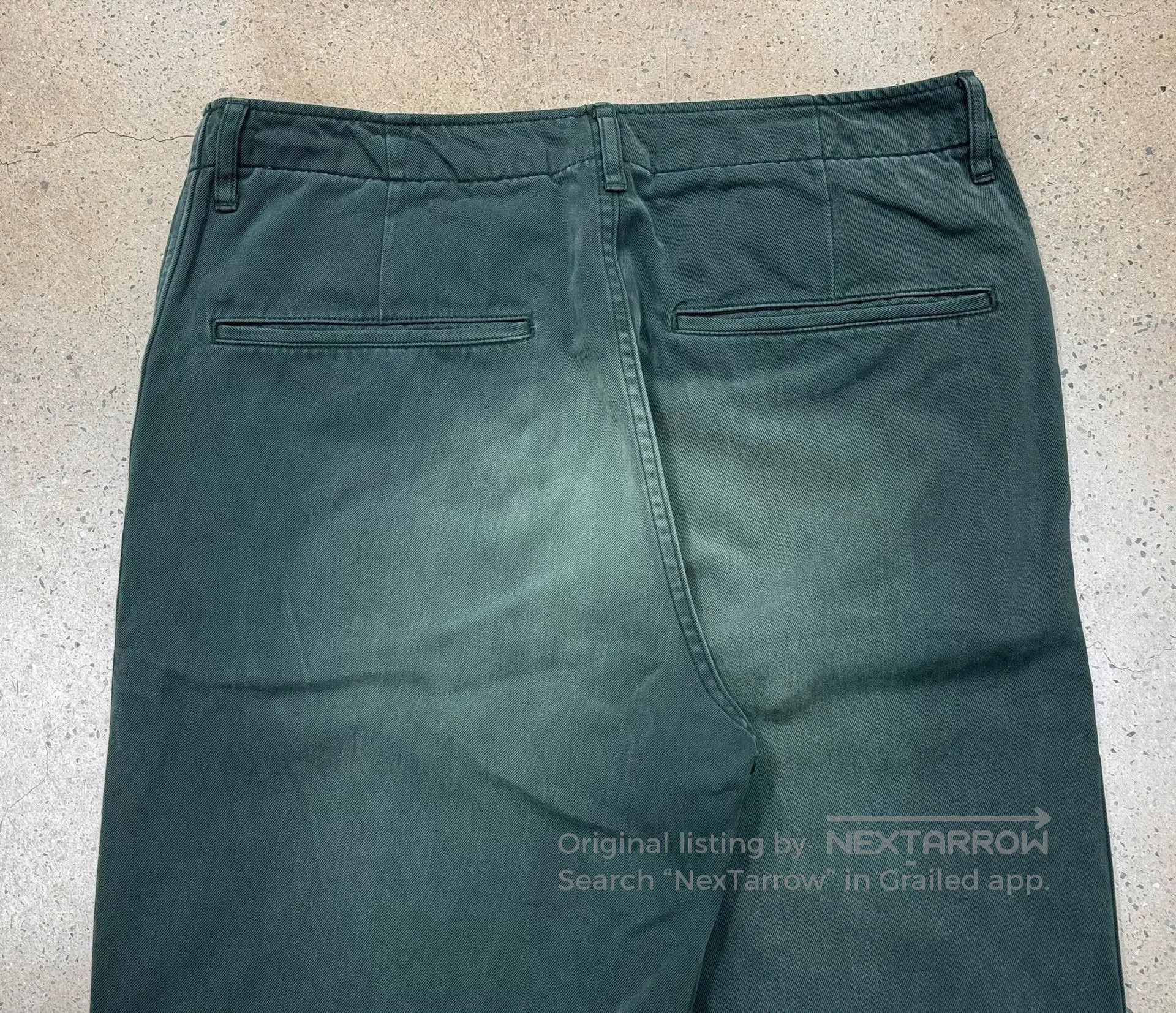 Visvim visvim field chino pants in washed green. Size US 42 / EU 58 - 8 Thumbnail