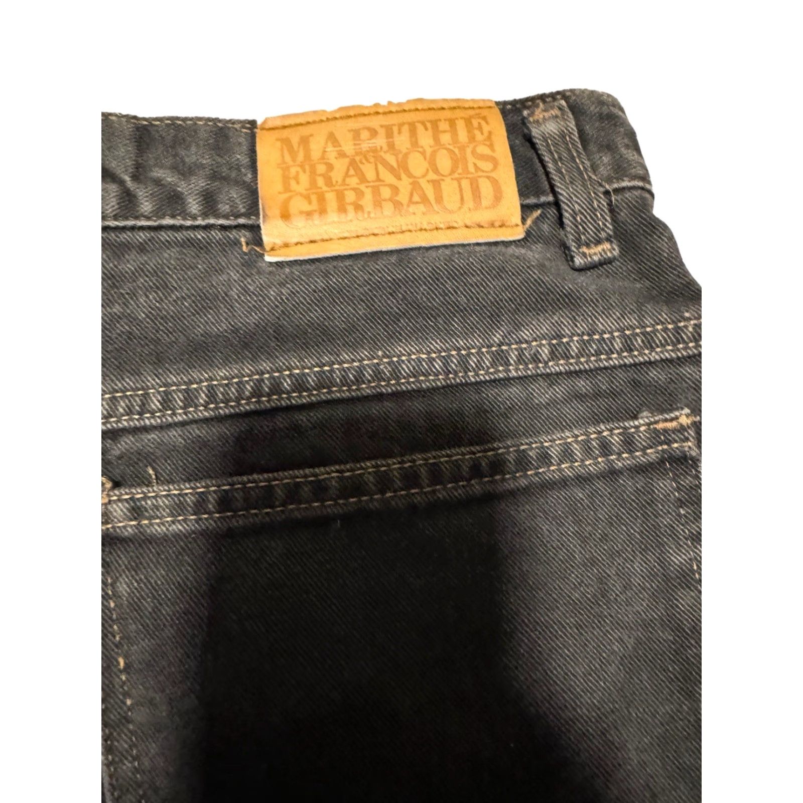 Vintage VINTAGE Girbaud Jeans Size 33 Skater Raver Baggy USA Black Mens Regular 5-Pocket Denim 1990s Size US 33 - 7 Thumbnail
