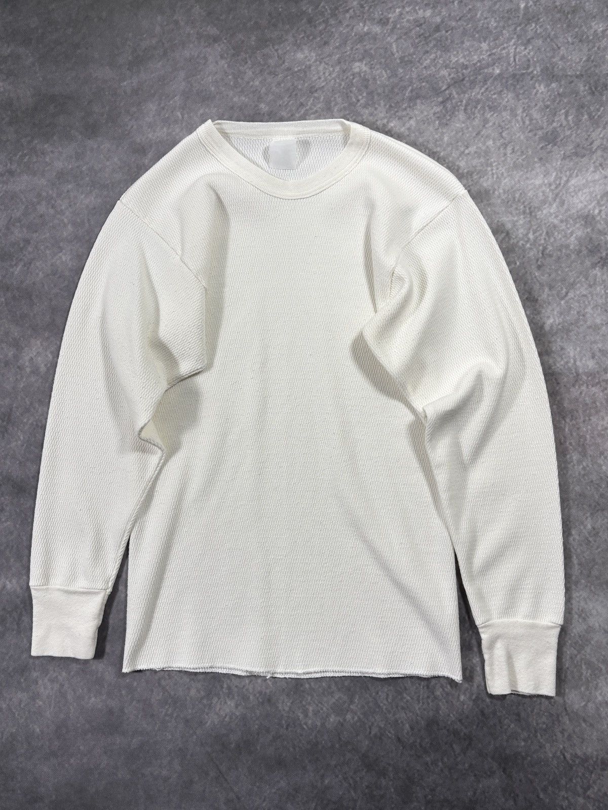 Vintage Vintage Thermal Longsleeve True Vintage Raschel Knit 80s 70s Size US S / EU 44-46 / 1 - 1 Thumbnail