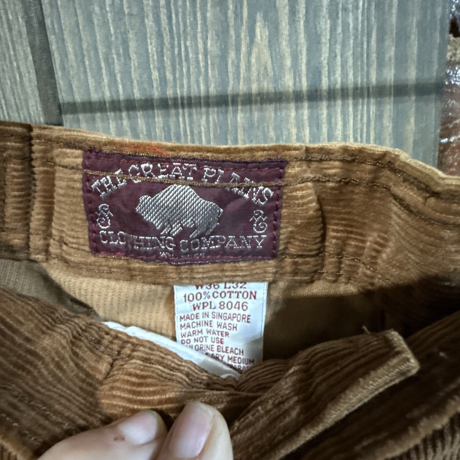Other Vintage 80s Dead Stock Great Plains Camel Corduroy 36x32 Size US 36 / EU 52 - 7 Thumbnail