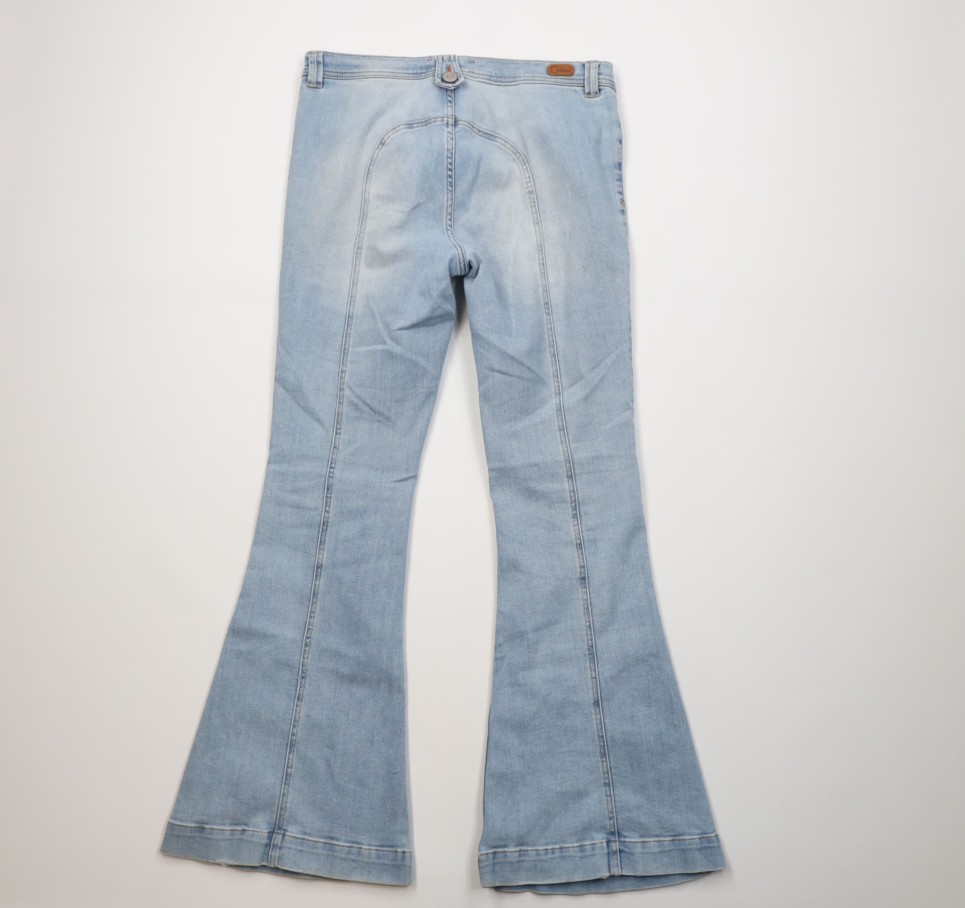 Vintage Vintage Y2K Streetwear Babydoll Bell Bottoms Denim Jeans Size 30" / US 8 / IT 44 - 9 Thumbnail