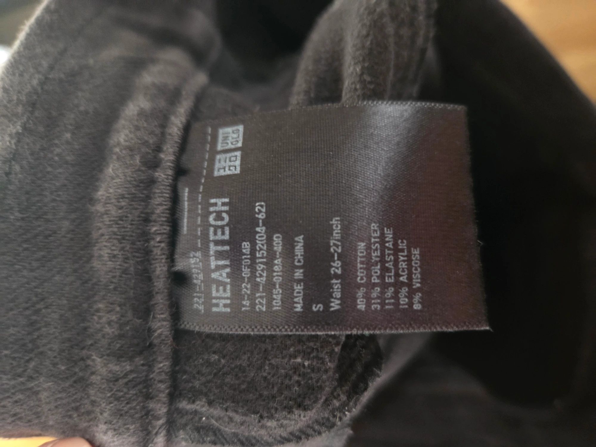 Uniqlo UNIQLO Heattech High Rise Skinny Pants Black Style 221-429152 Size US 30 / EU 46 - 2 Thumbnail
