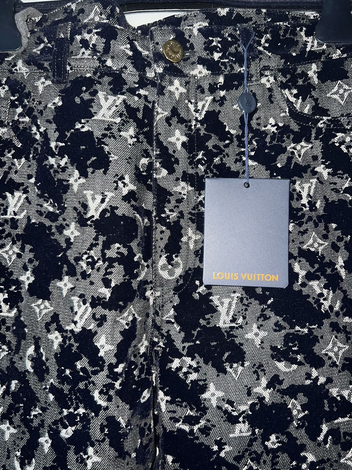 Louis Vuitton Louis Vuitton Flocked Denim Size US 38 / EU 54 - 3 Thumbnail