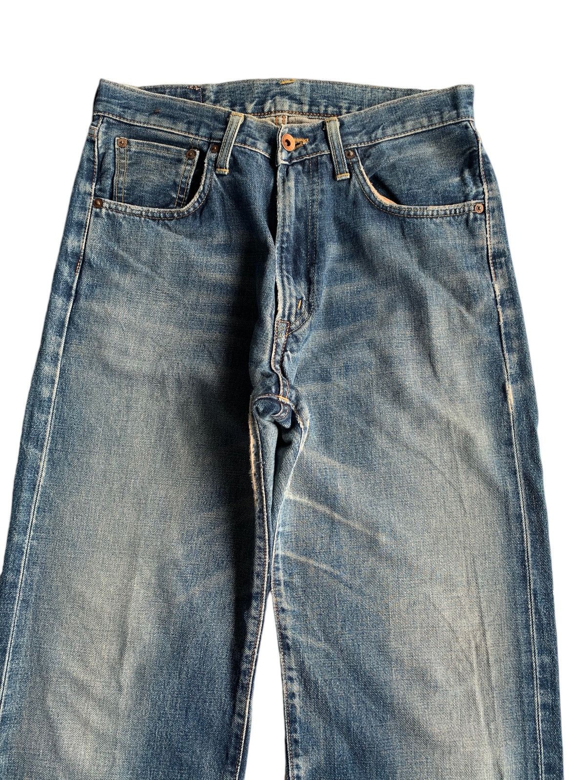 Japanese Brand × Kapital × Vintage Vintage Edwin 505X Mudwash Selvedge Distressed Denim Size US 29 - 4 Thumbnail