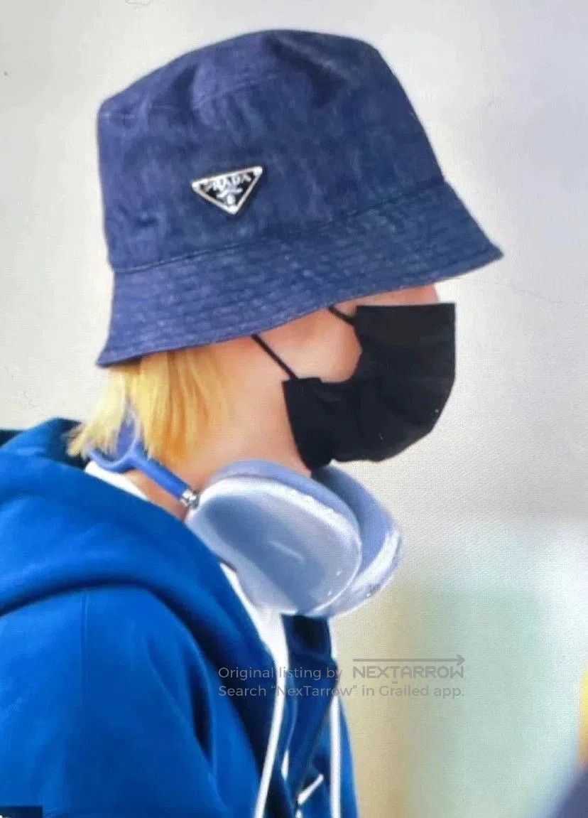 Prada Prada Blue Denim Bucket Hat. Size ONE SIZE - 5 Thumbnail