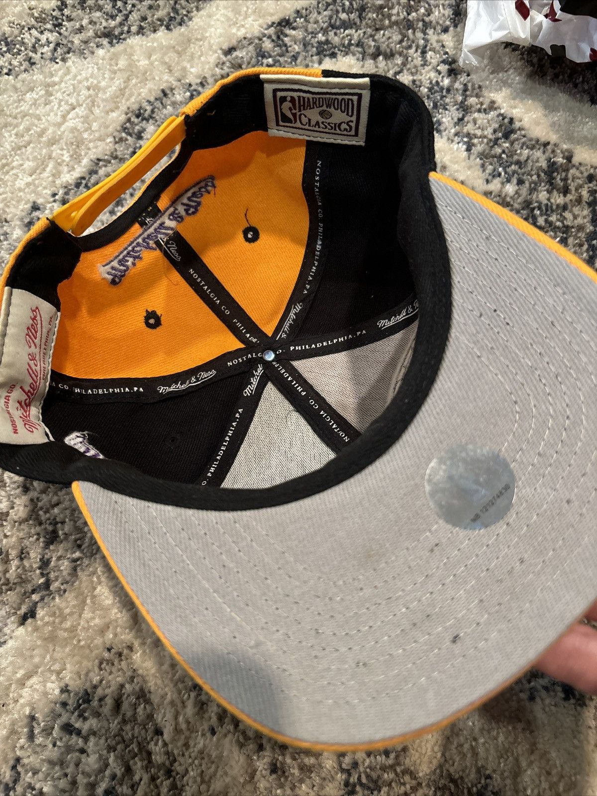 Mitchell & Ness Los Angeles Lakers Mitchell Ness SnapBack Vintage Size ONE SIZE - 5 Thumbnail