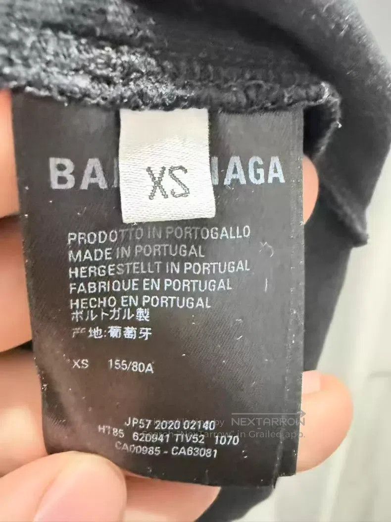 Balenciaga Balenciaga Black Coke Wave Short Sleeve Size US XS / EU 42 / 0 - 6 Thumbnail