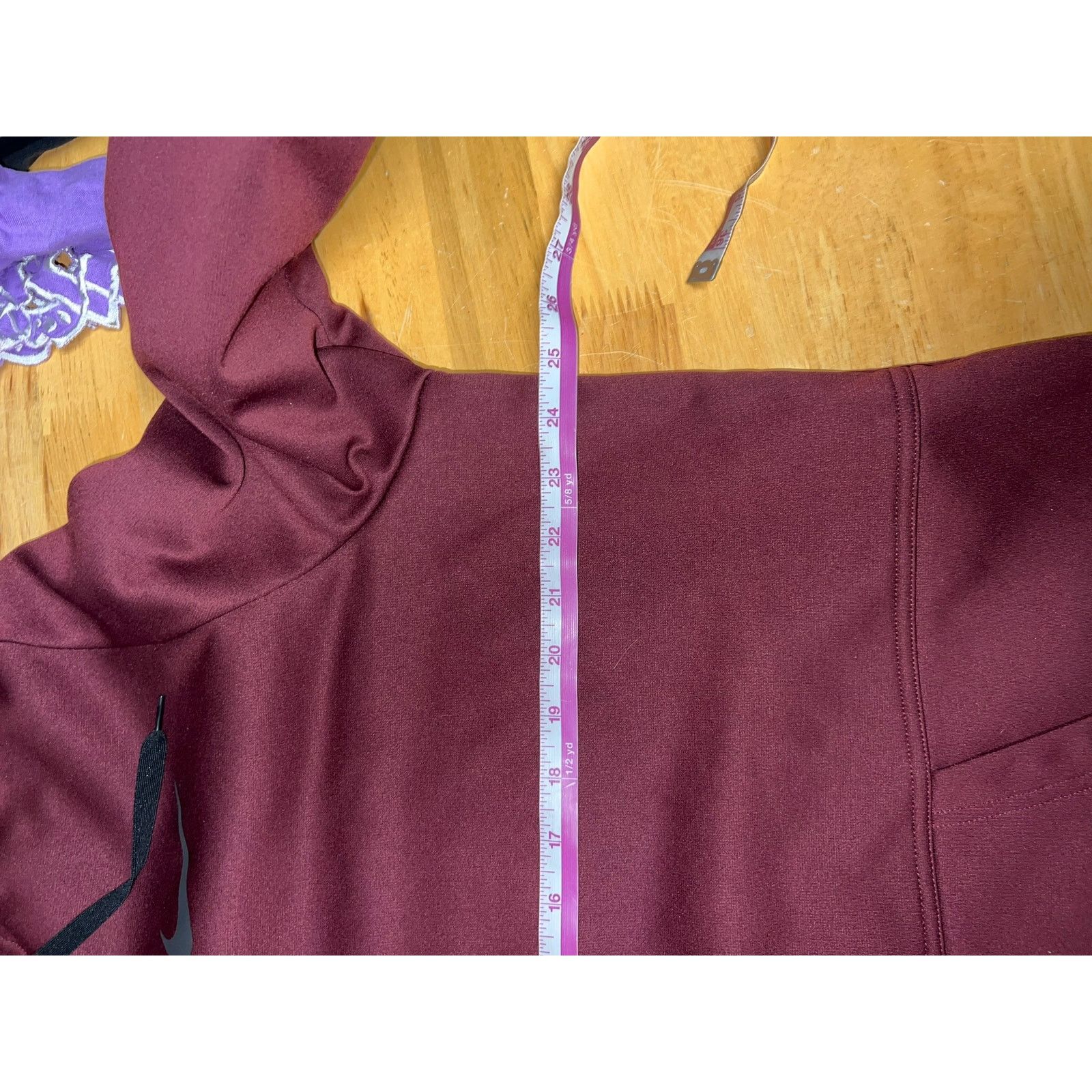 Vintage Nike Therma Fit Hoodie Training Dri Fit Maroon Red XL Size US XL / EU 56 / 4 - 9 Thumbnail