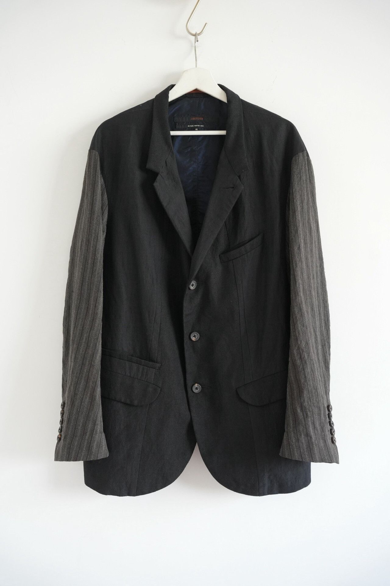 Ziggy Chen Ziggy Chen AW19 Cold-Dyed Stripe Signed Blazer Size US M / EU 48-50 / 2 - 1 Thumbnail