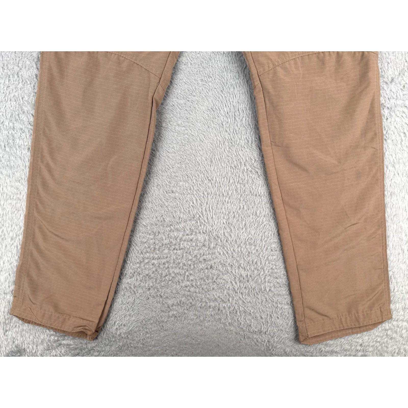 Vintage Tactical Pants Women Large Beige Cargo Rip-Stop Fabric Lightweight Poly 34x31 Size 36" / US 14 / IT 50 - 2 Thumbnail