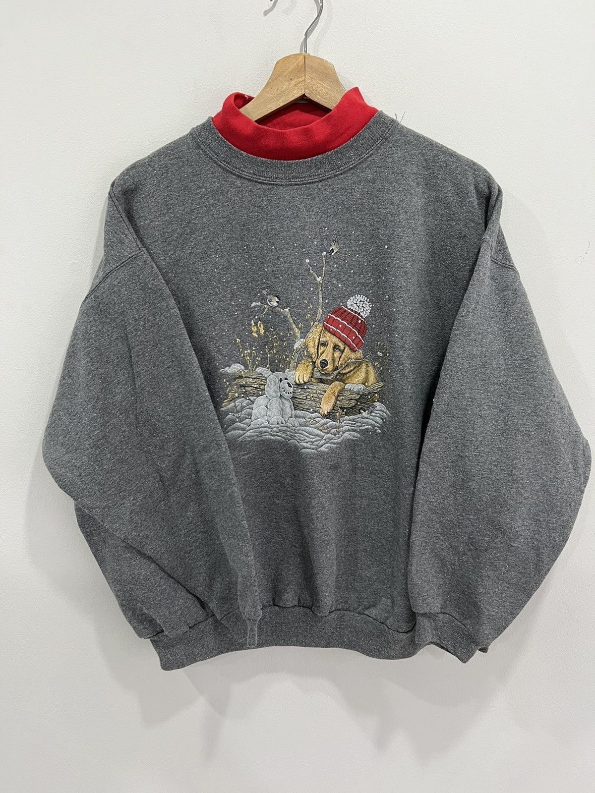 Vintage Vintage Dog Puppy Sweater Sweatshirt animal Size US M / EU 48-50 / 2 - 1 Thumbnail