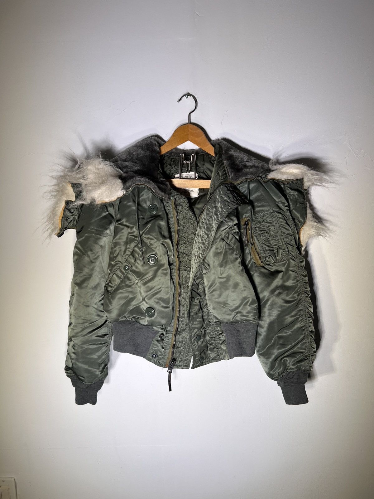 Alpha Industries Vintage Alpha Industries N-2B Bomber Jacket 1977 Size US M / EU 48-50 / 2 - 2 Thumbnail