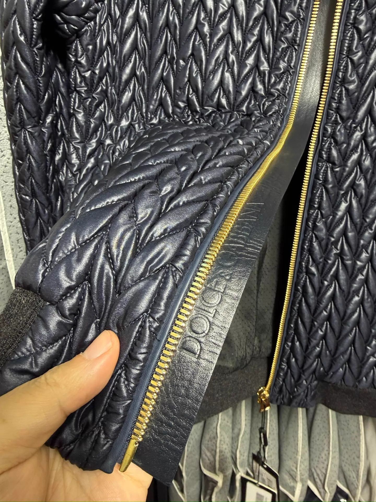 Dolce & Gabbana Blue Quilted er Jacket Size M Size US XXS / EU 40 - 6 Thumbnail