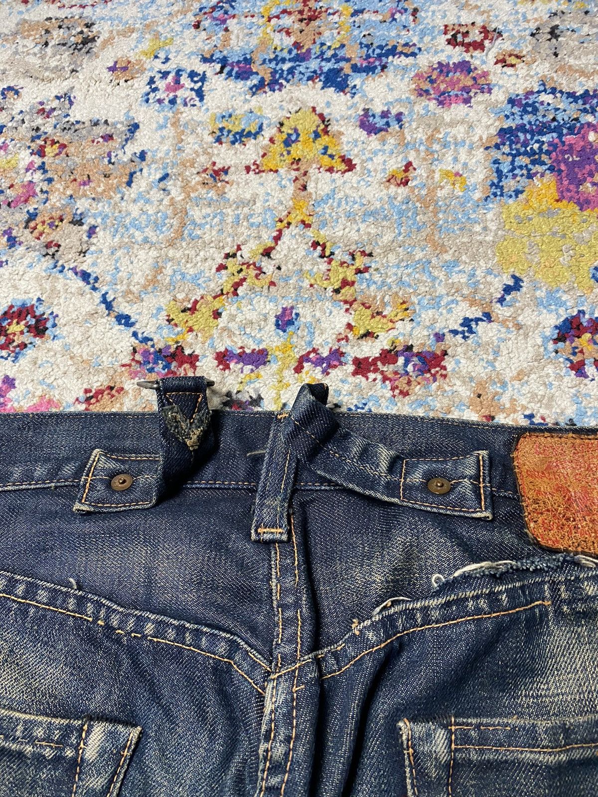 Levi's × Levi's Vintage Clothing × Vintage 1980 Cinch Buckleback Big E 501 Levis Selvedge Slim Straight Size US 34 / EU 50 - 8 Thumbnail