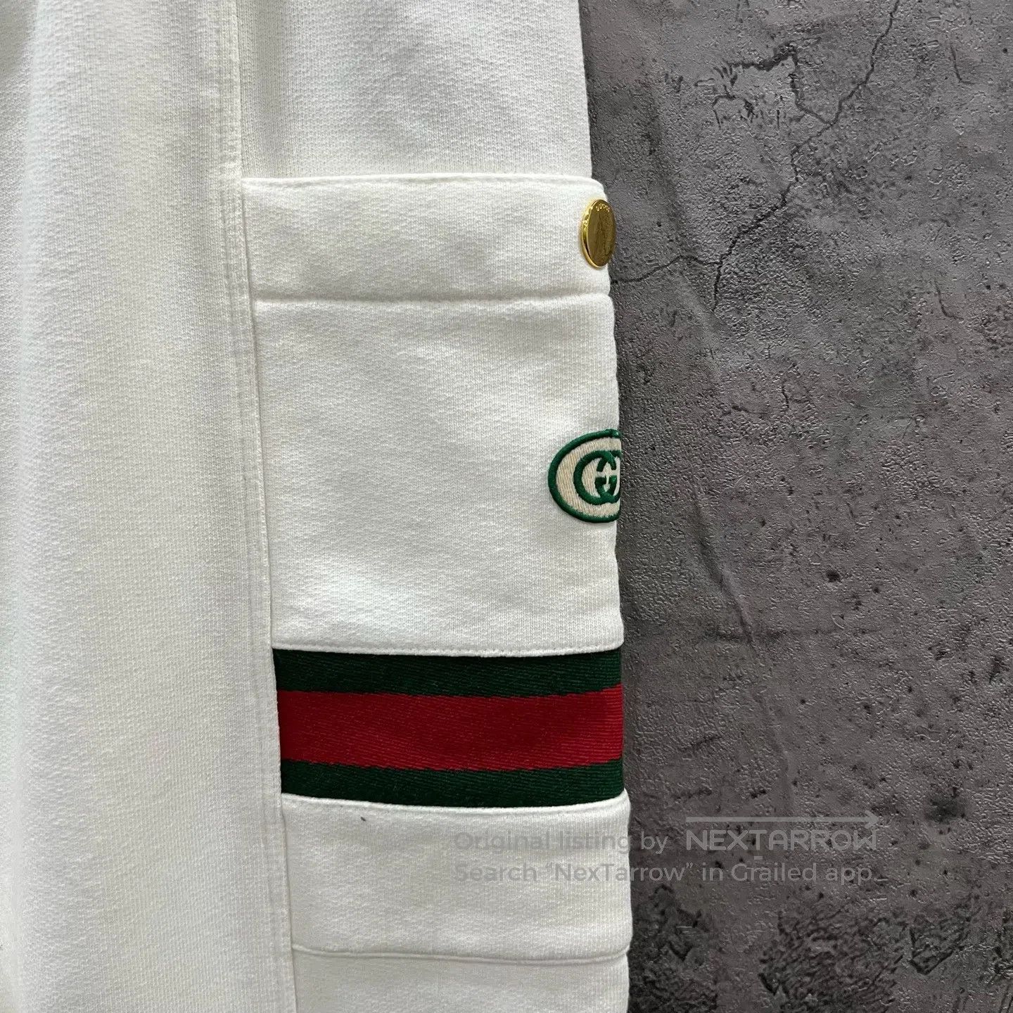 Gucci Guicci size L Red and Green Braided Double G Sport Pants| Size US 27 - 2 Thumbnail