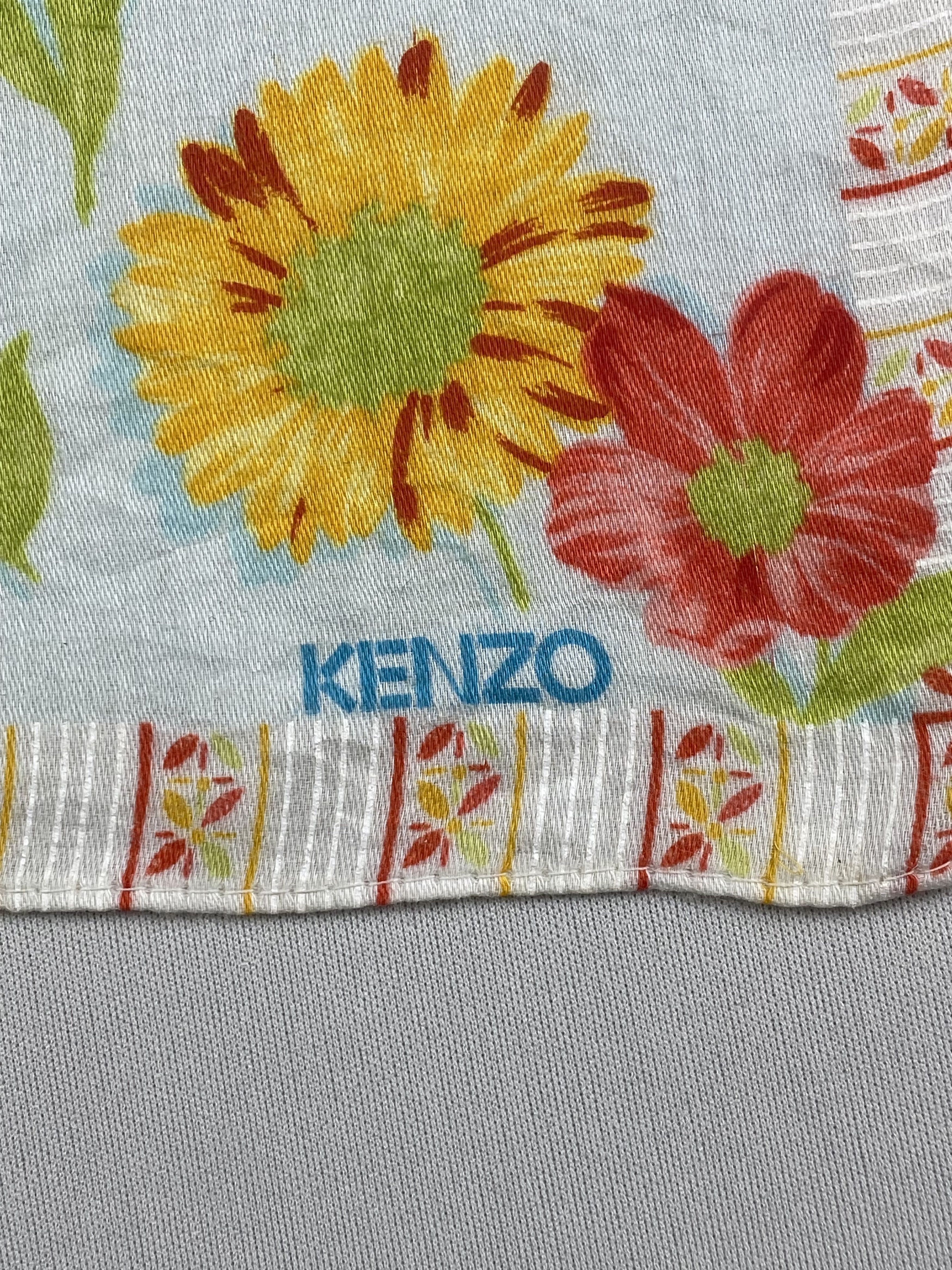 Kenzo Vintage Kenzo Handkerchief Pocket Square Bandana HM0004 Size ONE SIZE - 5 Thumbnail