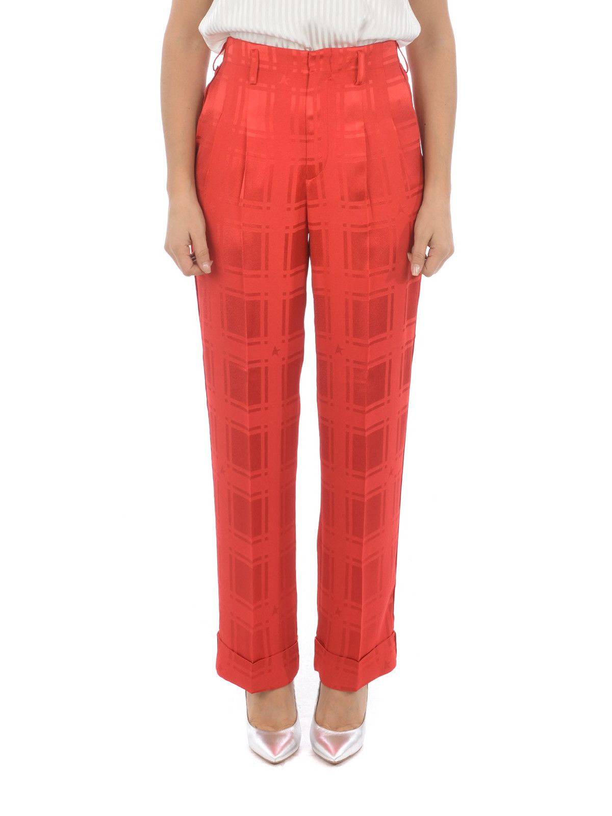 Golden Goose o1y0725 Casual Pant in Red Size 27" / US 4 / IT 40 - 2 Thumbnail