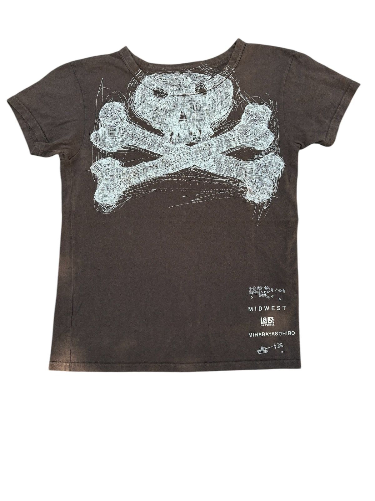 Japanese Brand × Maison MIHARA YASUHIRO MIHARAYASUHIRO x MIDWEST Skull T-shirt Size US XS / EU 42 / 0 - 1 Thumbnail