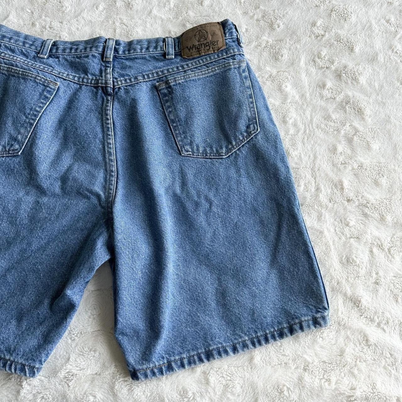 Wrangler Vintage Wrangler Denim Shorts Jorts Mens 33 (Tag 36) Blue Size US 33 - 3 Thumbnail