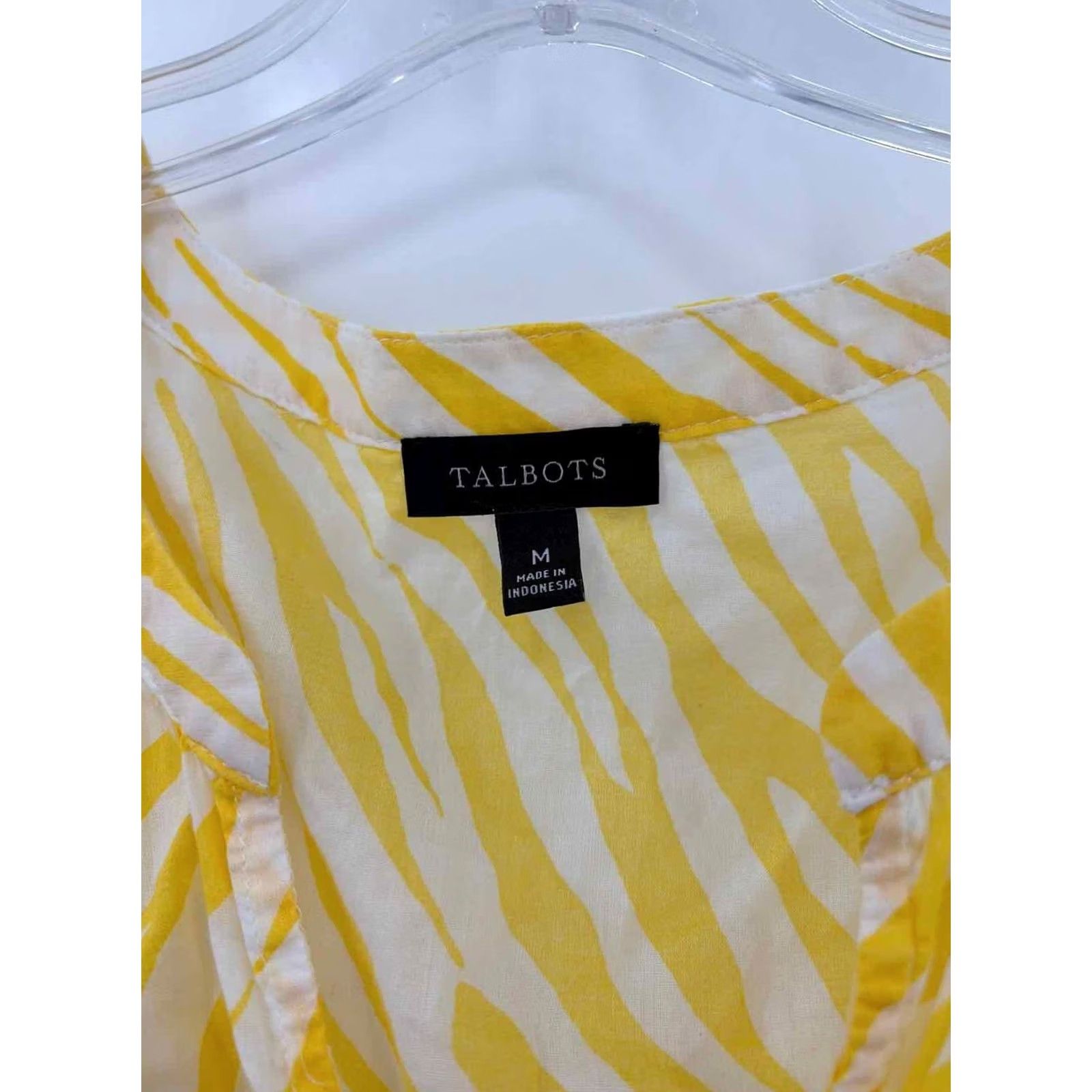 Talbots Talbots Blouse Yellow Medium Regular Ladies Shirt Size M / US 6-8 / IT 42-44 - 3 Thumbnail