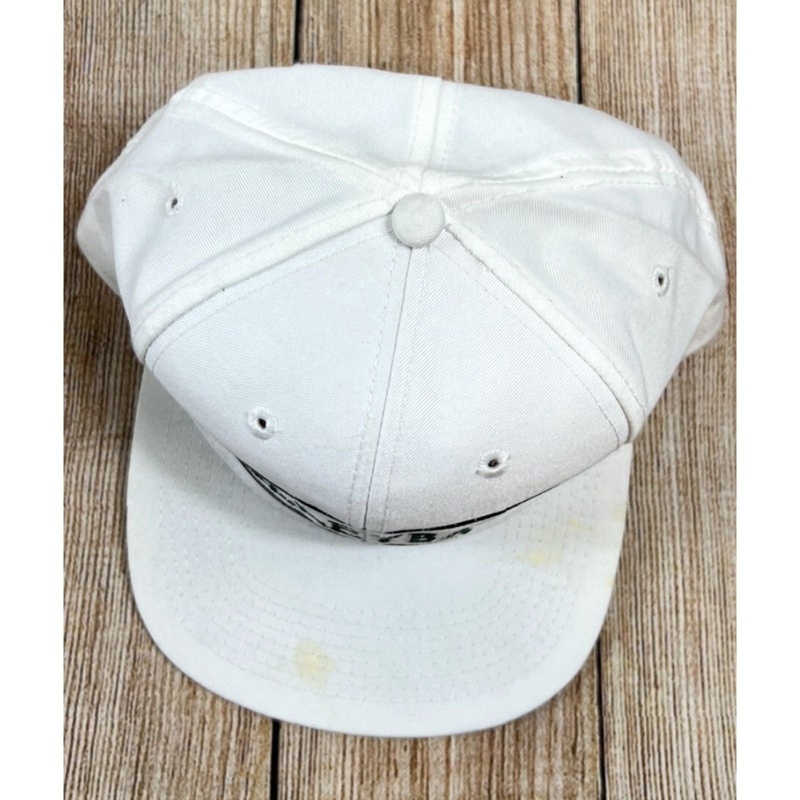 Vintage VINTAGE The Game Hat Snapback Slippery Rock University White Green 1990s Cap Mens/Womens? Size ONE SIZE - 4 Thumbnail