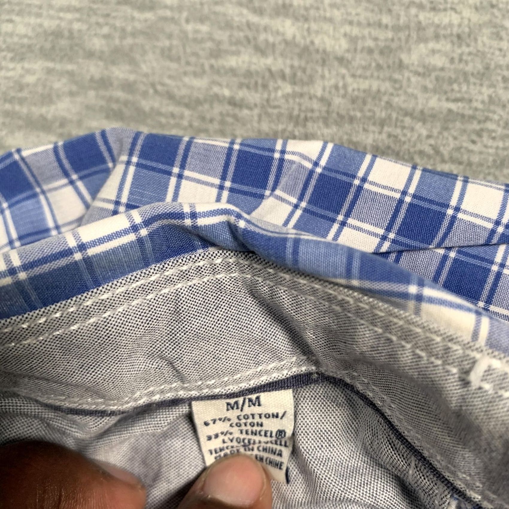 Tommy Bahama Tommy Bahama Shirt Mens M Blue White Plaid Short Sleeve Pocket Button-Down Casual Size US M / EU 48-50 / 2 - 5 Thumbnail