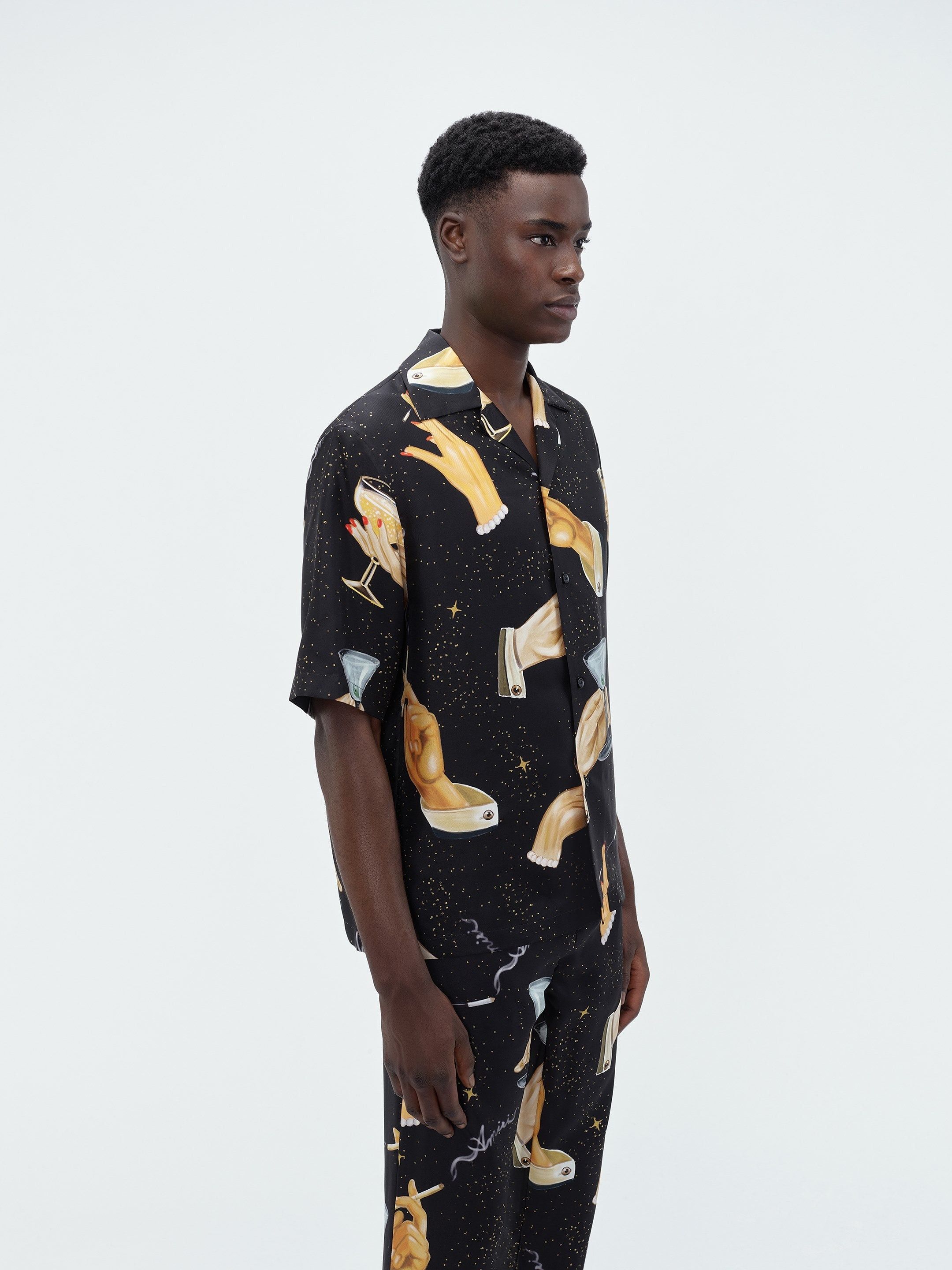 Amiri o1w1db10325 Champagne Bowling Shirt in Multicolor Size US S / EU 44-46 / 1 - 4 Thumbnail