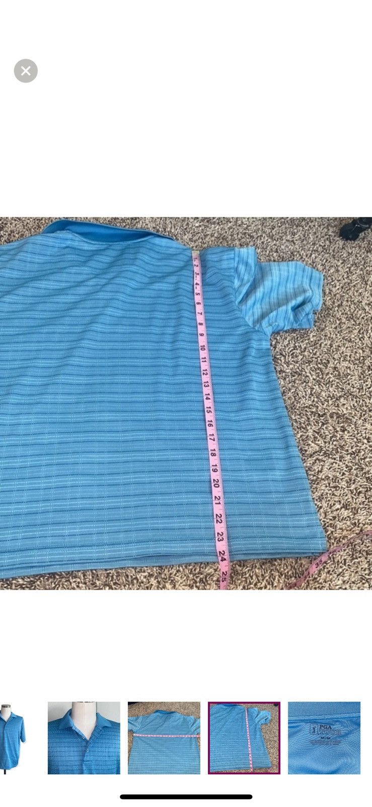 PGA Tour PGA tour medium blue polo shirt Size US M / EU 48-50 / 2 - 4 Thumbnail