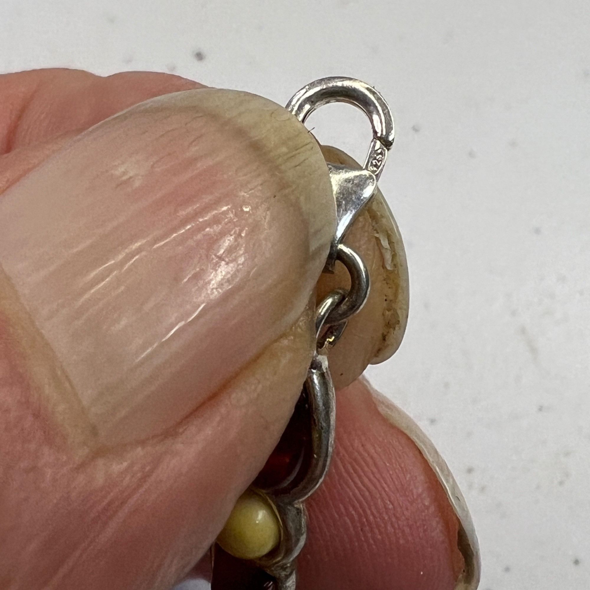 Other Amber & Sterling Silver 7" Multi-Color Bracelet With Teardro Size ONE SIZE - 11 Thumbnail