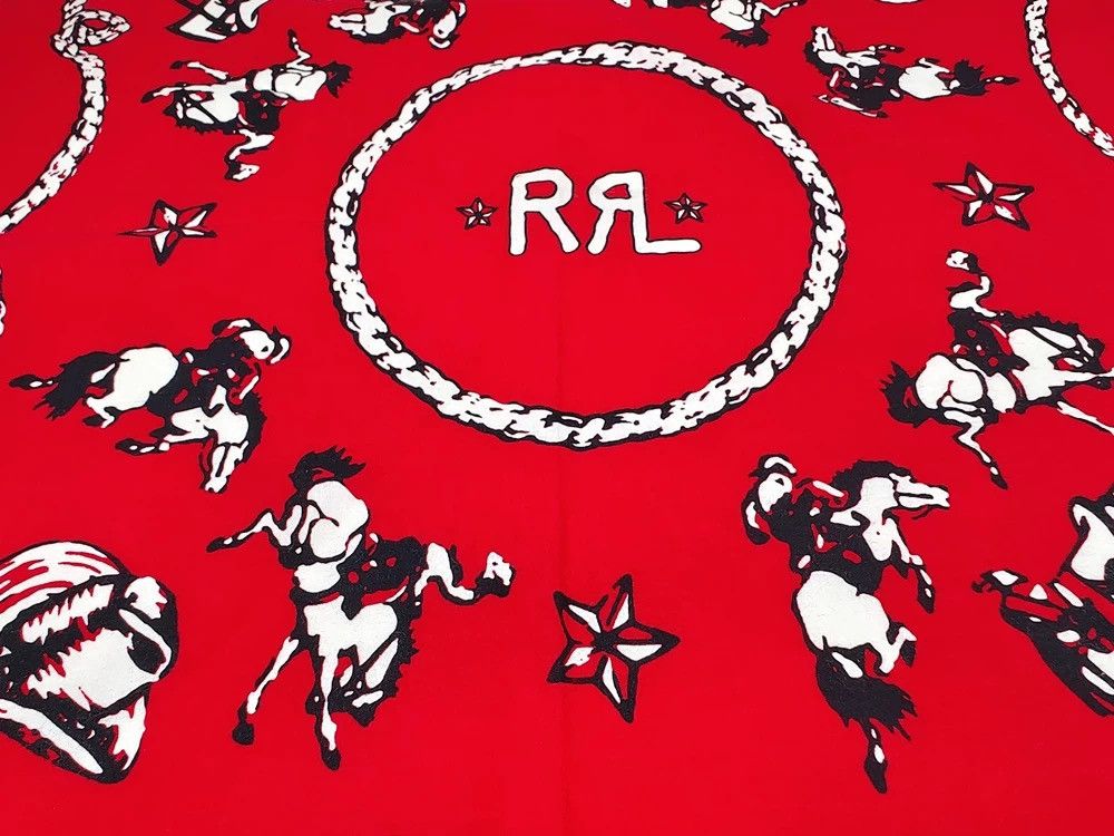 RRL Ralph Lauren RRL Bandana COTTON Scarf handkerchief Size ONE SIZE - 10 Thumbnail