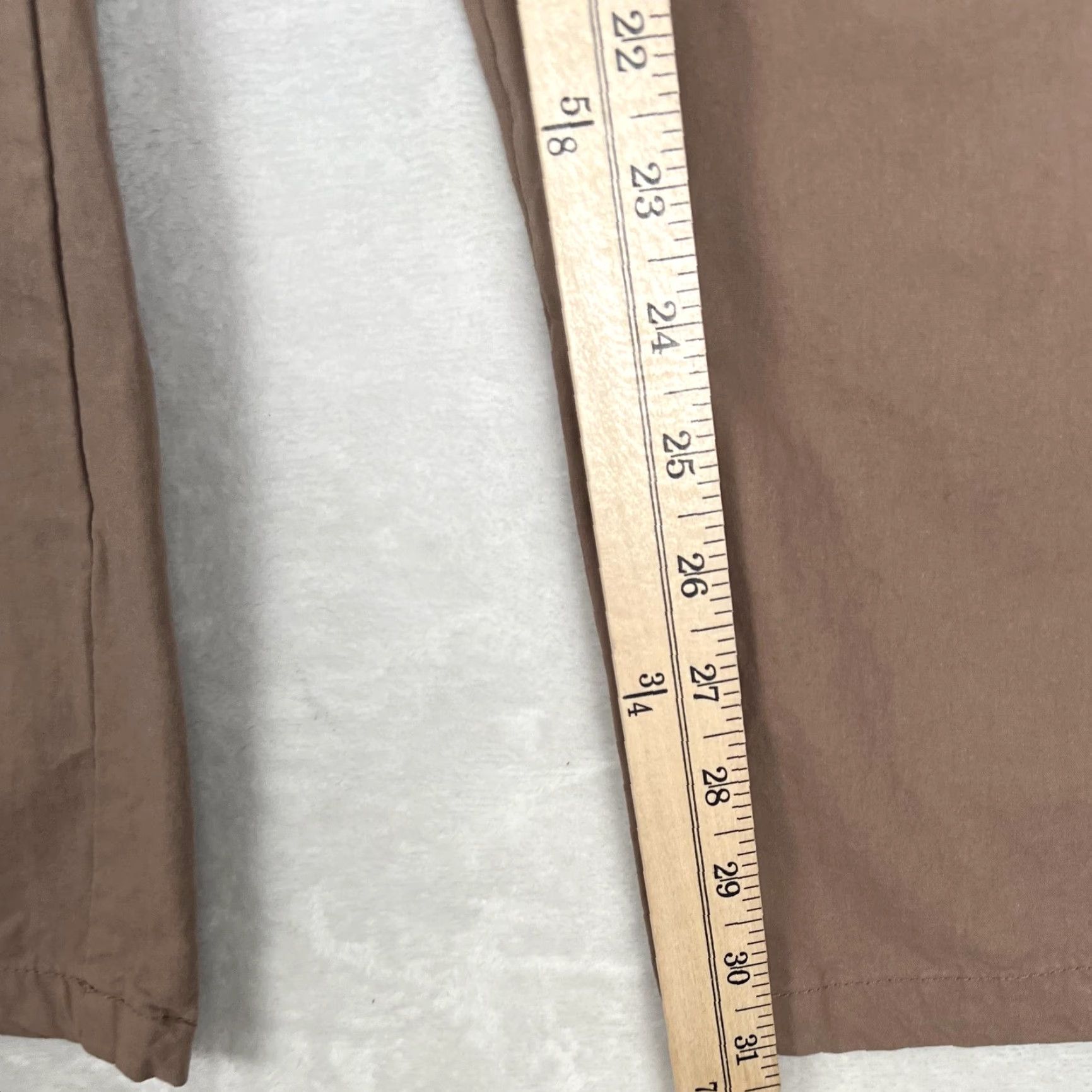 Rsq RSQ Cargo Pants Juniors XS Brown Straight Leg Elastic Waist Twill Casual Size 26" / US 2 / IT 38 - 2 Thumbnail