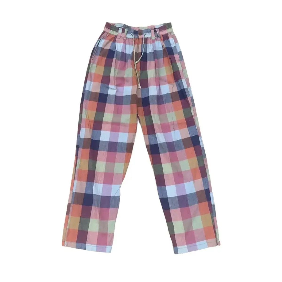 Fragment Design CHECKERBOARD TROUSERS JAPANESE VINTAGE SOFT COTTON EASY PANT Size US 29 - 1 Thumbnail