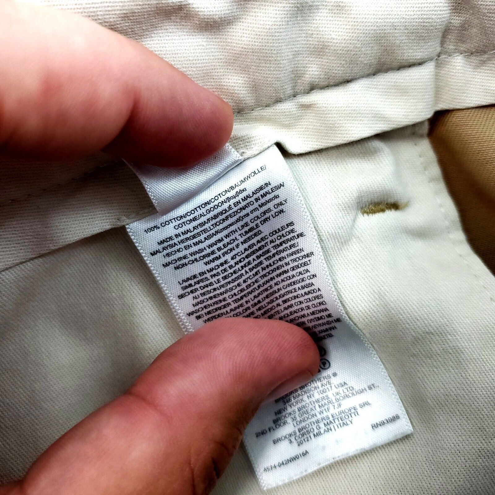 Brooks Brothers Brooks Brothers Advantage Chino Elliot Cotton Pants 41/30 Ta Size US 40 / EU 56 - 5 Thumbnail