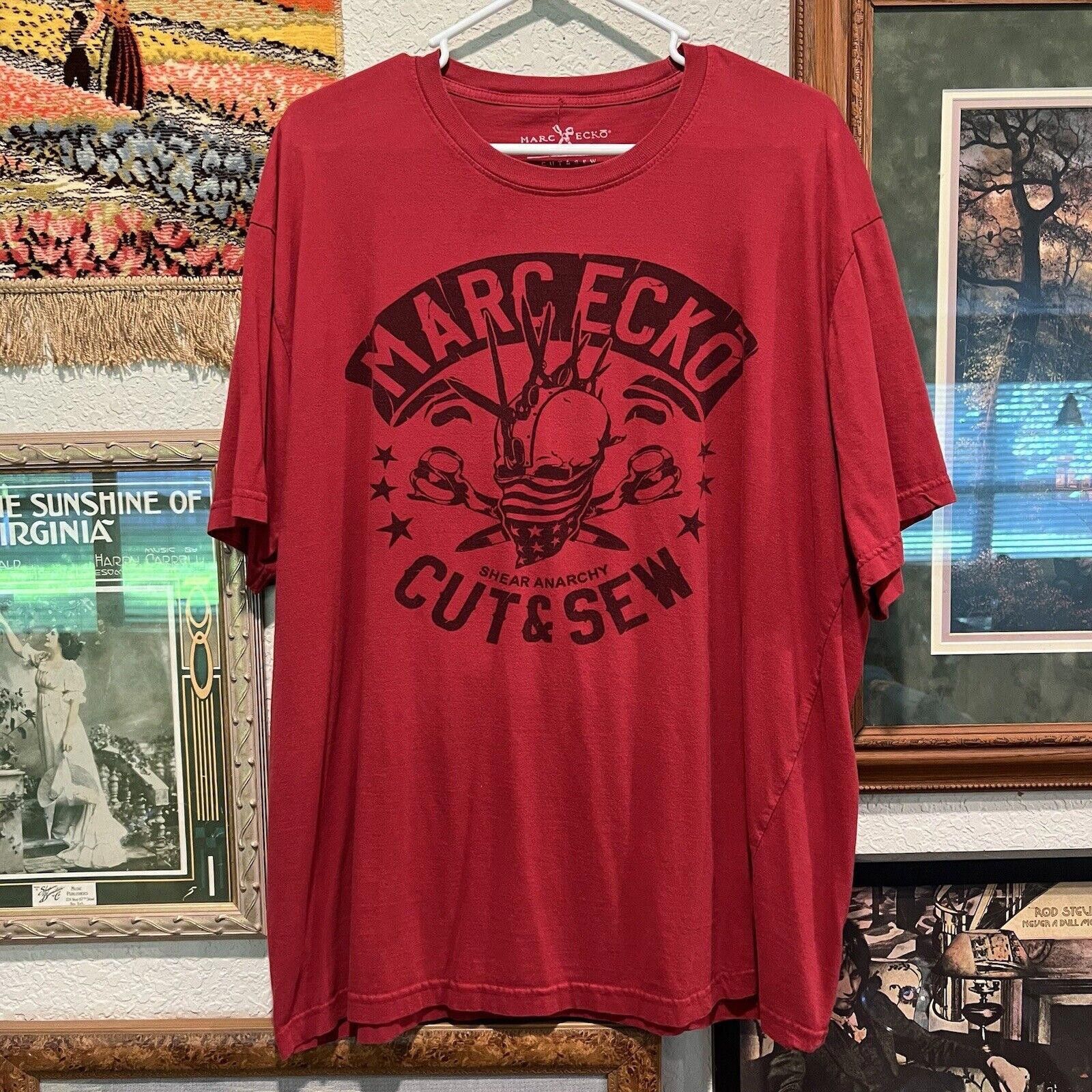 Ecko Unltd. Vintage 00’s Marc Ecko Cut And Sew Red Skull Shirt Size 2XL Size US XXL / EU 58 / 5 - 1 Thumbnail