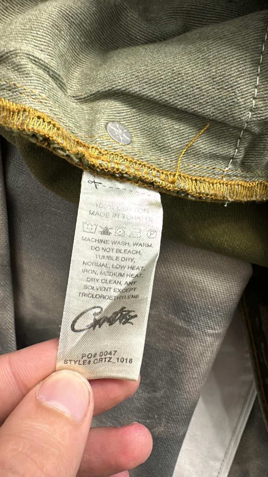 Corteiz Corteiz FW23 Alcatraz Pattern Denim Jeans Khaki Medium Size US 32 / EU 48 - 5 Thumbnail
