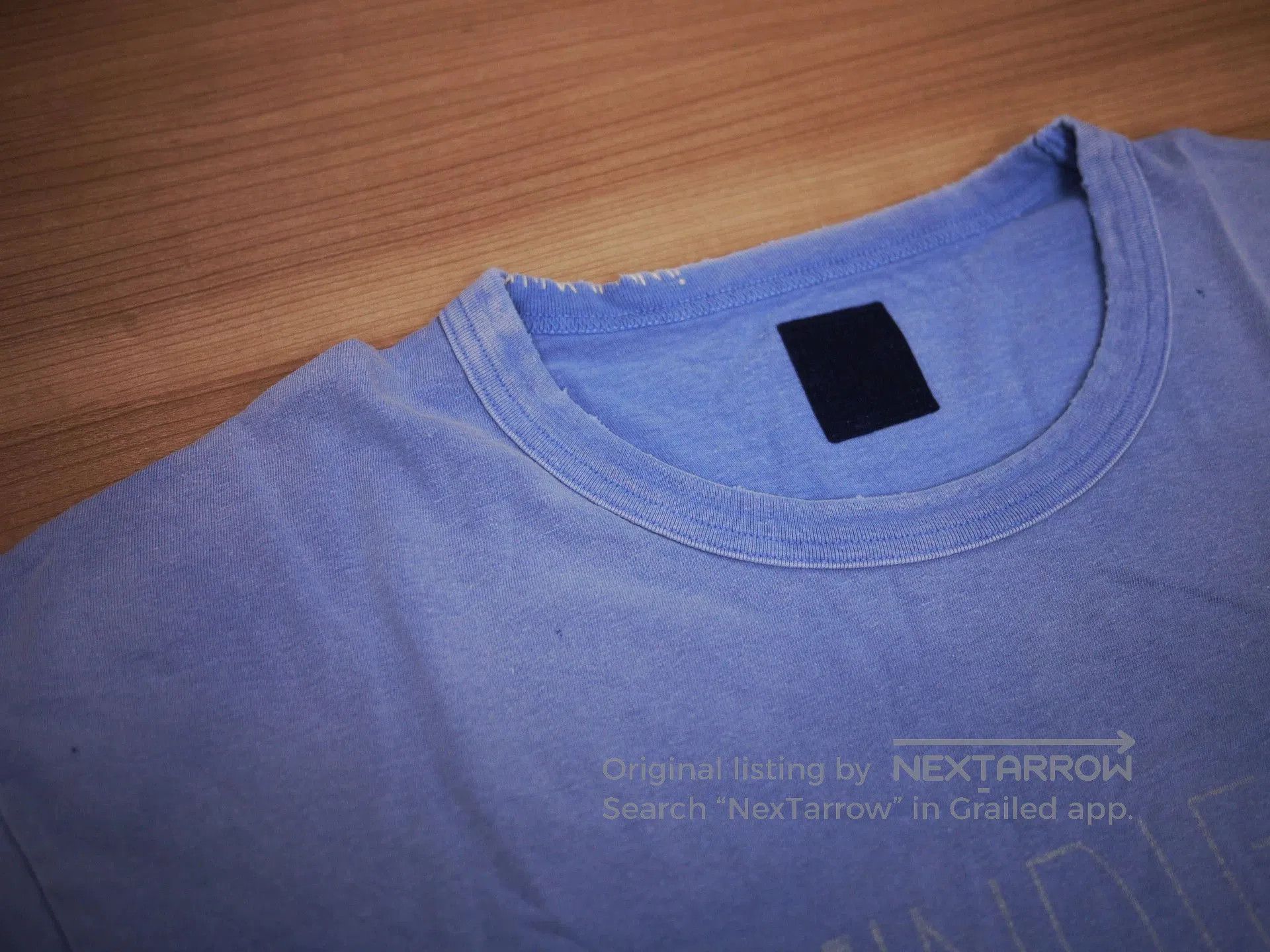 Visvim Blue Gradient Indigo Camping Trading Post T-Shirt. Size US XL / EU 56 / 4 - 4 Thumbnail