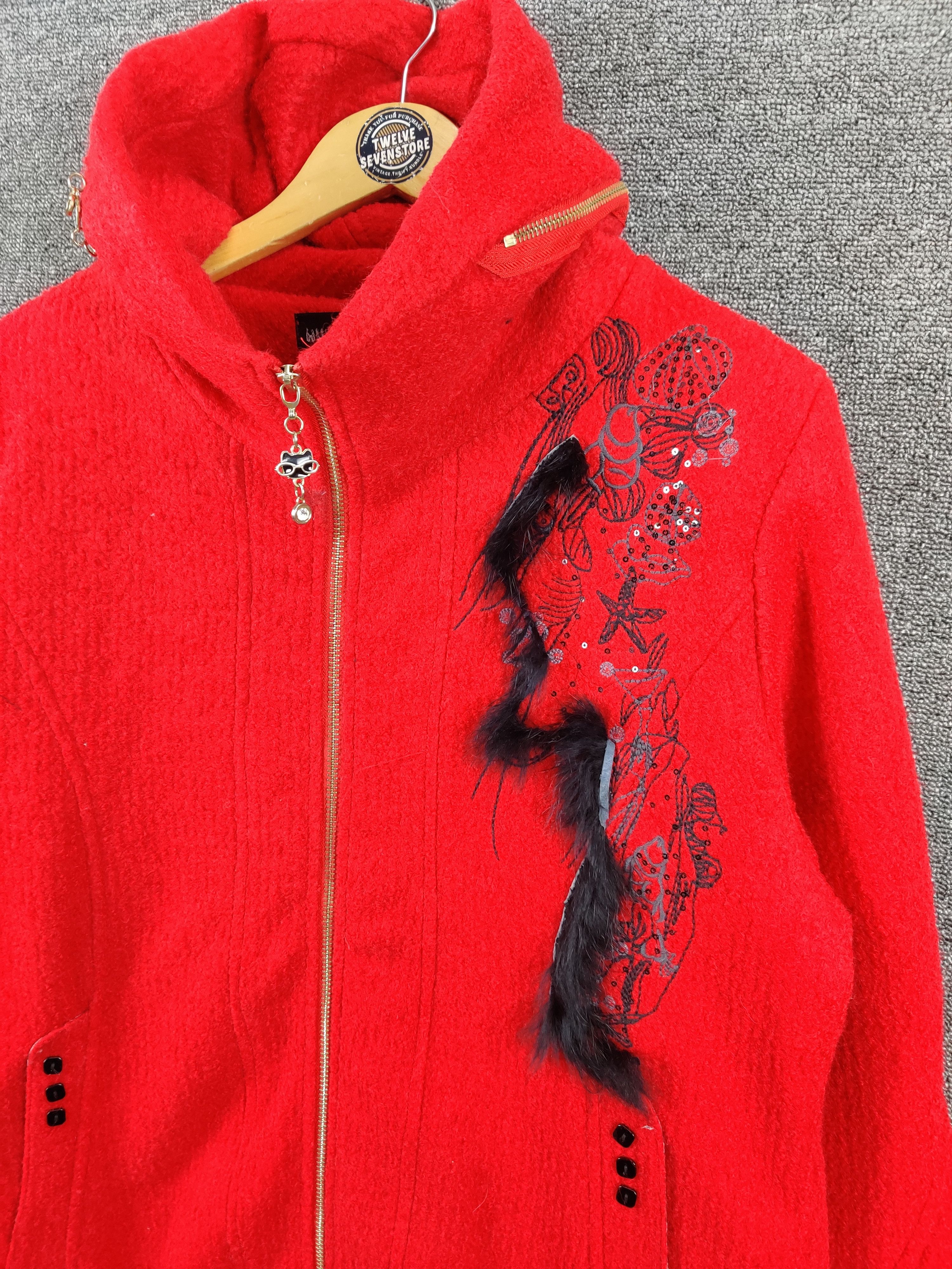Japanese Brand Vintage Muonumai Wool Long Coat Jacket Nice Design Size US XL / EU 56 / 4 - 5 Thumbnail