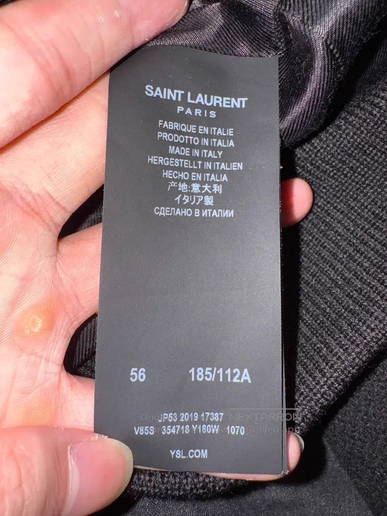 Saint Laurent Paris Saint Laurent Paris Patchwork Black and White Baseball Jac Size US XL / EU 56 / 4 - 8 Thumbnail
